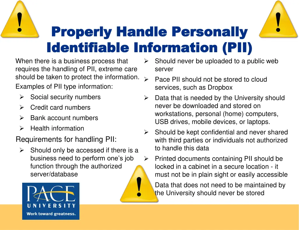 properly handle personally properly handle