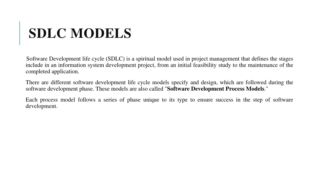sdlc models