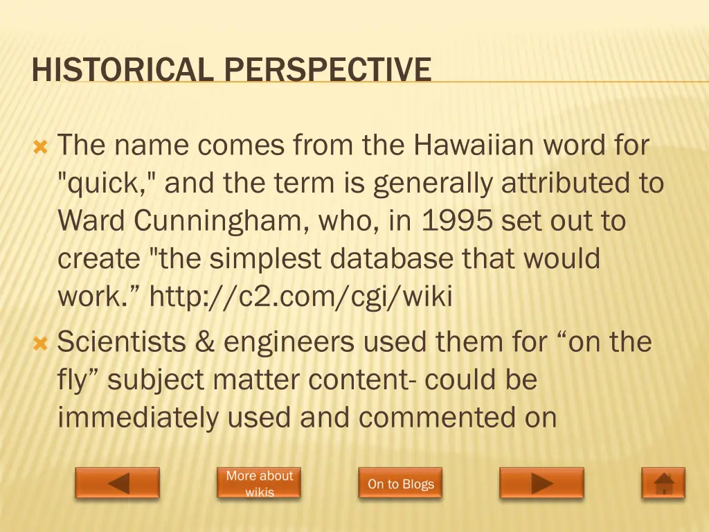 historical perspective