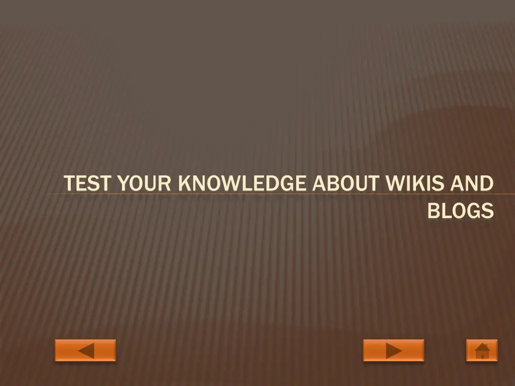 test your knowledge about wikis and