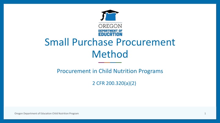 small purchase procurement method
