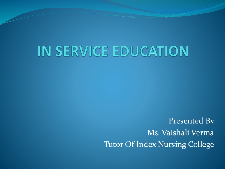 presented by ms vaishali verma