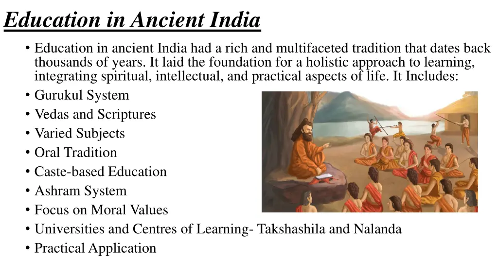 education in ancient india