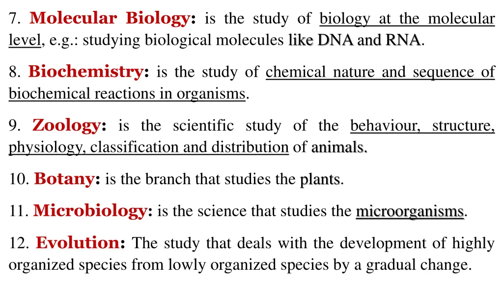 7 molecular biology is the study of biology