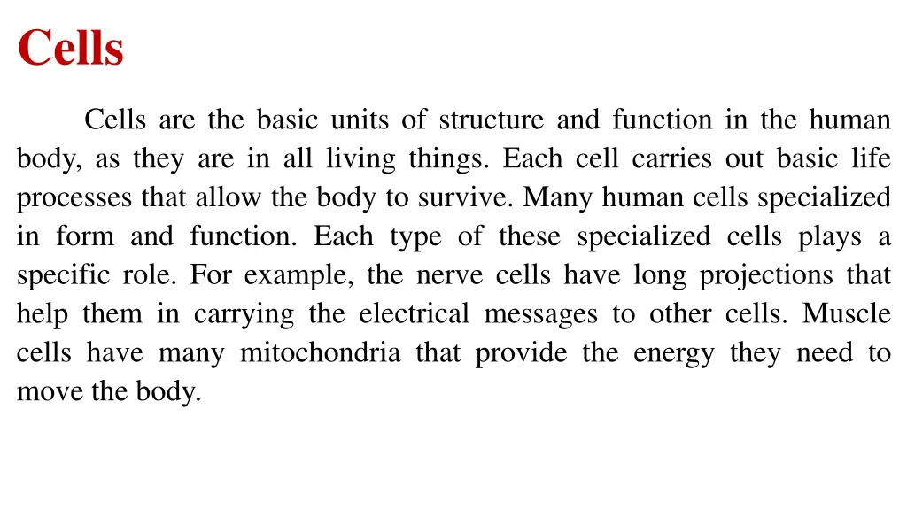 cells