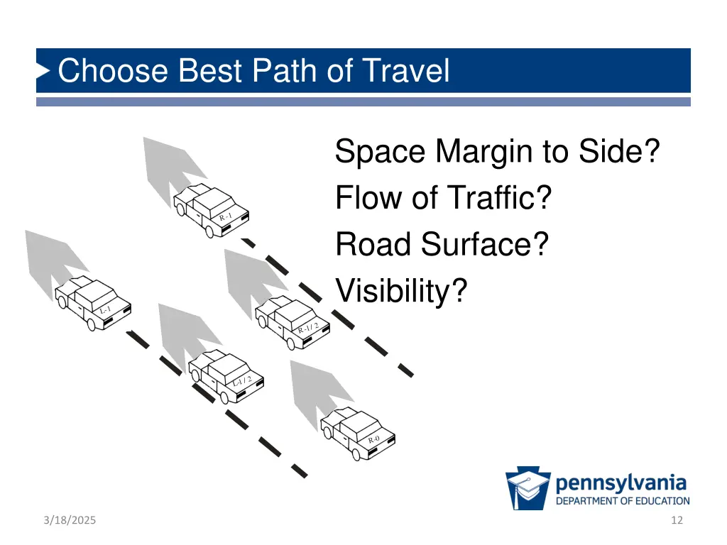 choose best path of travel