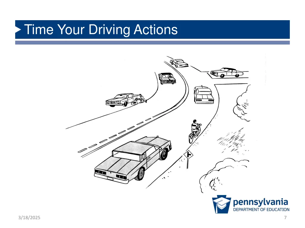 time your driving actions