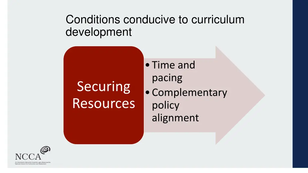 conditions conducive to curriculum development 2