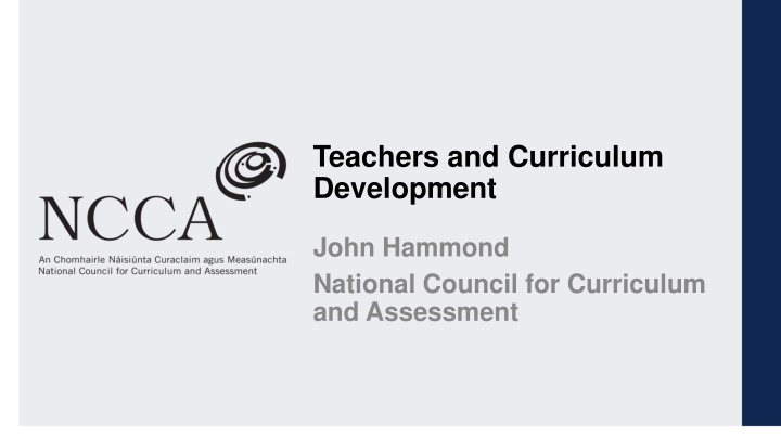 teachers and curriculum development