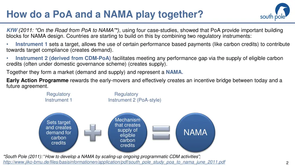 how do a poa and a nama play together