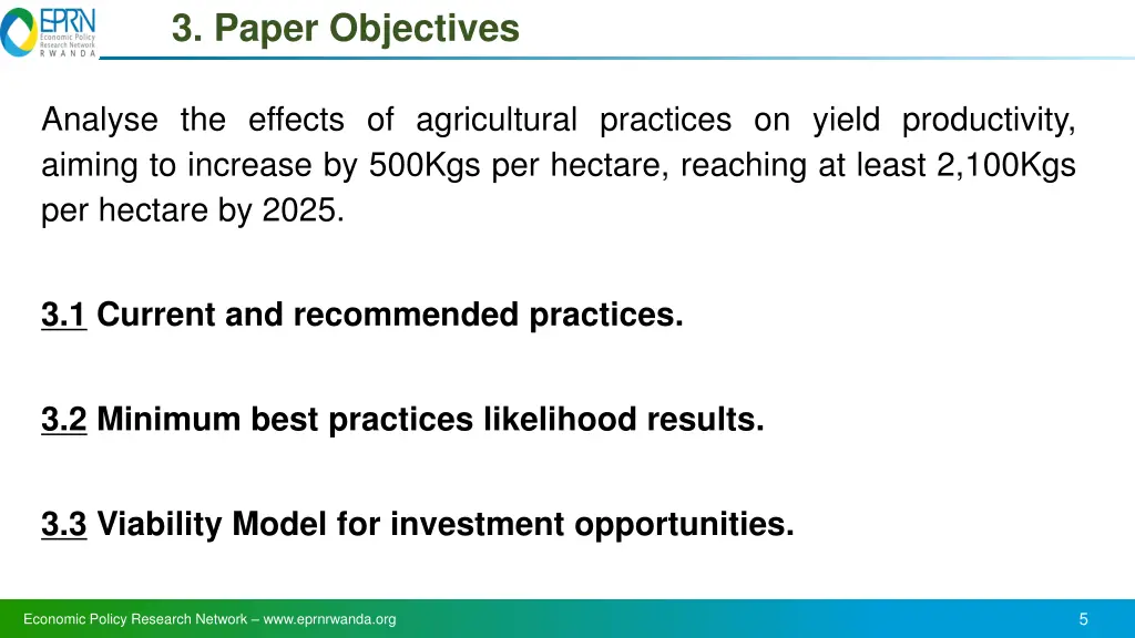3 paper objectives