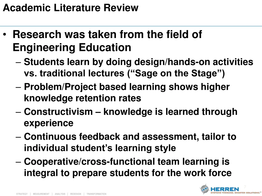 academic literature review