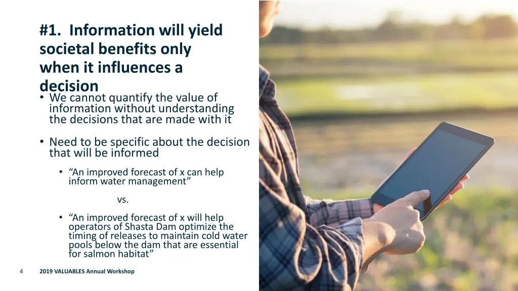 1 information will yield societal benefits only