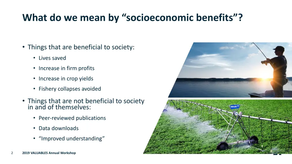 what do we mean by socioeconomic benefits