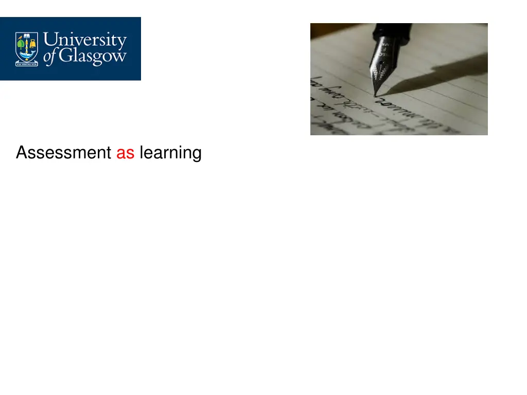 assessment as learning