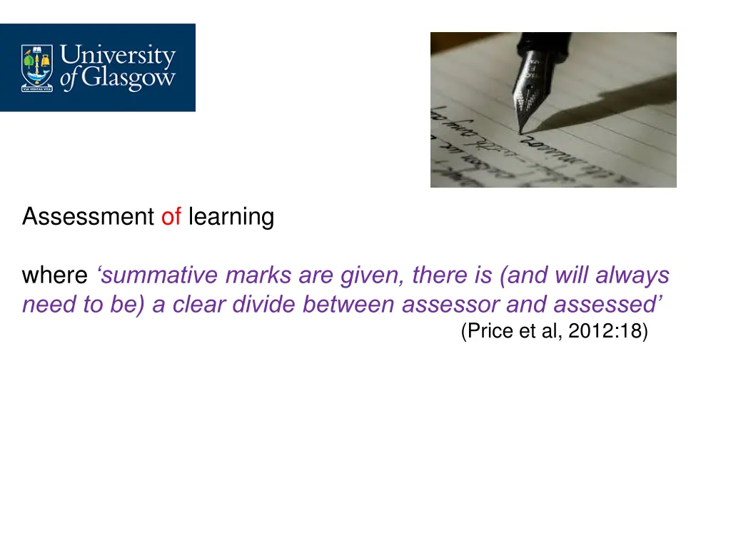 assessment of learning 1