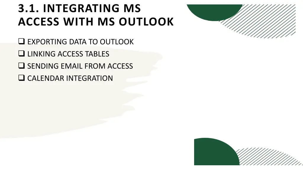 3 1 integrating ms access with ms outlook