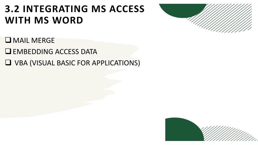 3 2 integrating ms access with ms word