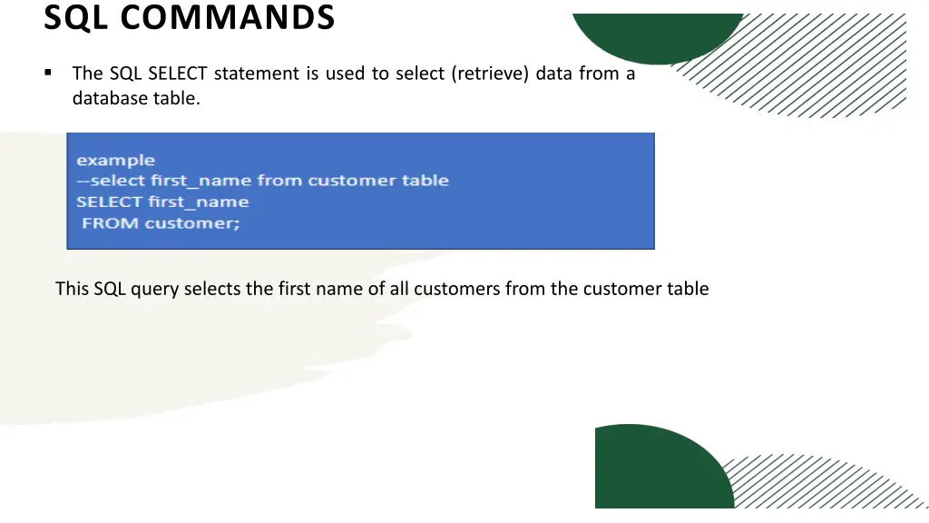 sql commands 1
