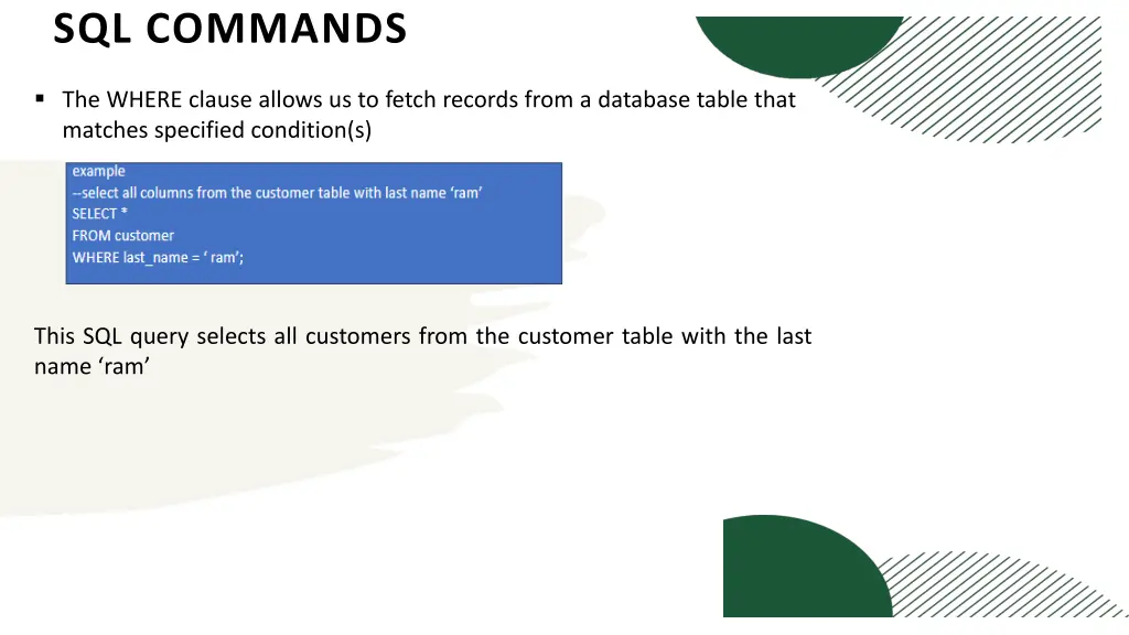 sql commands 2