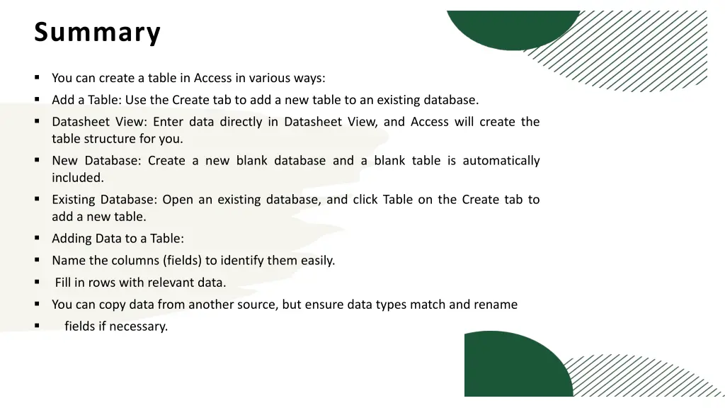 summary 1