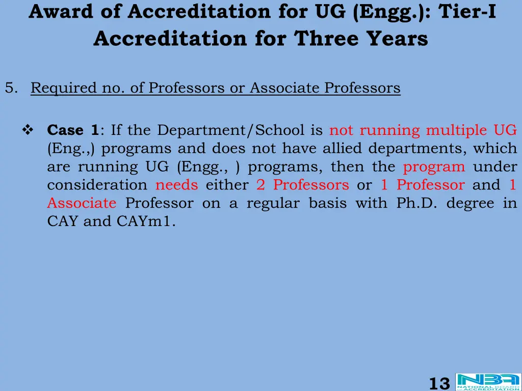 award of accreditation for ug engg tier i 1