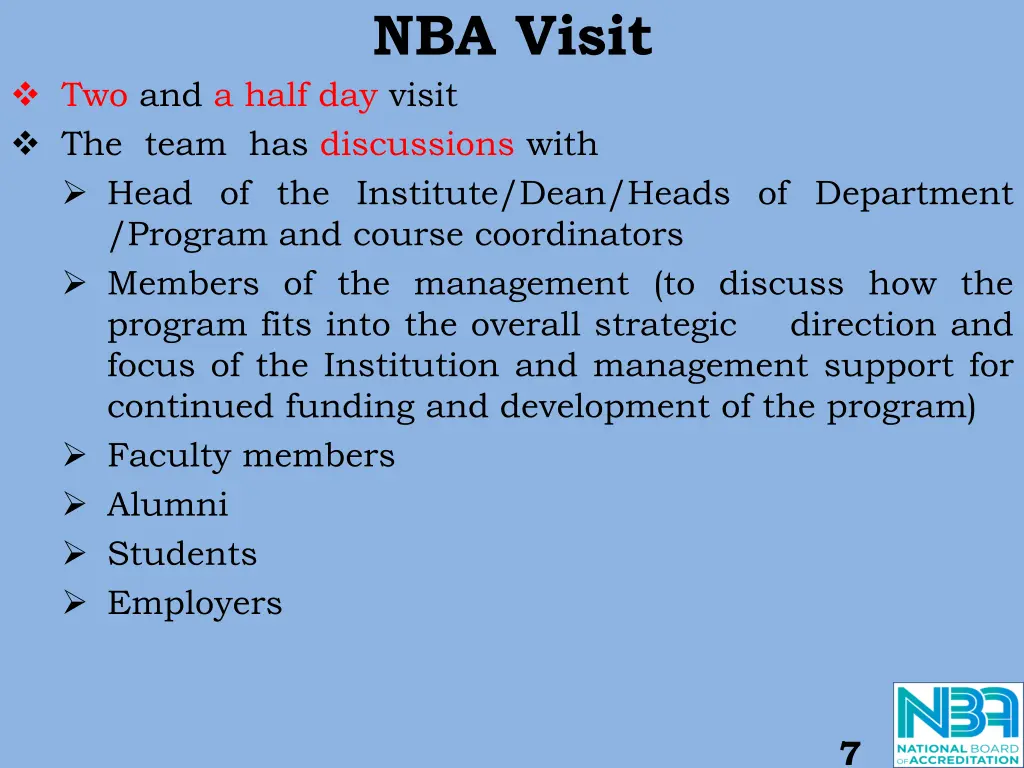nba visit