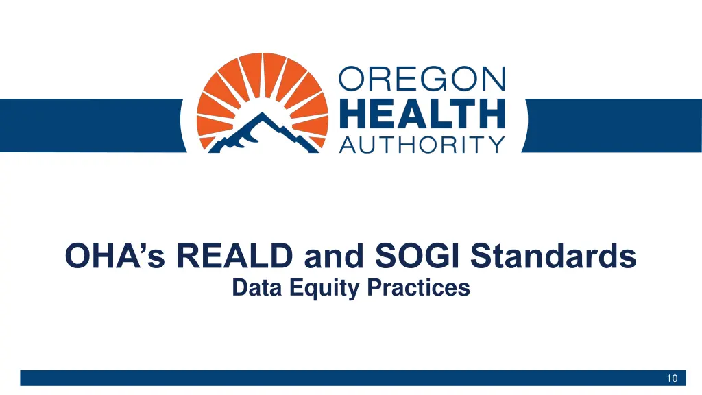 oha s reald and sogi standards data equity