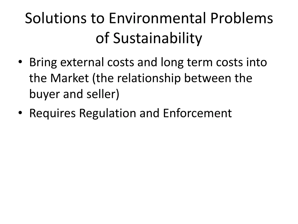 solutions to environmental problems