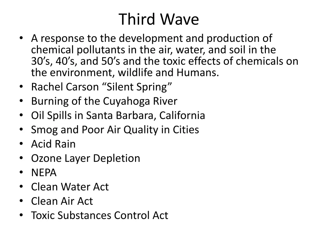 third wave