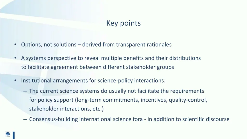 key points