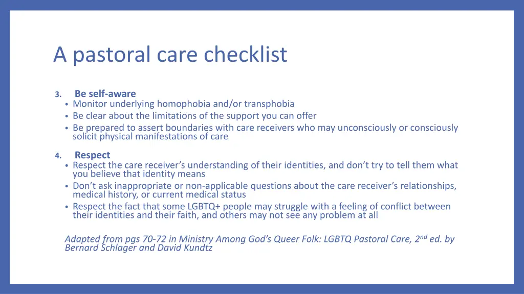 a pastoral care checklist 1