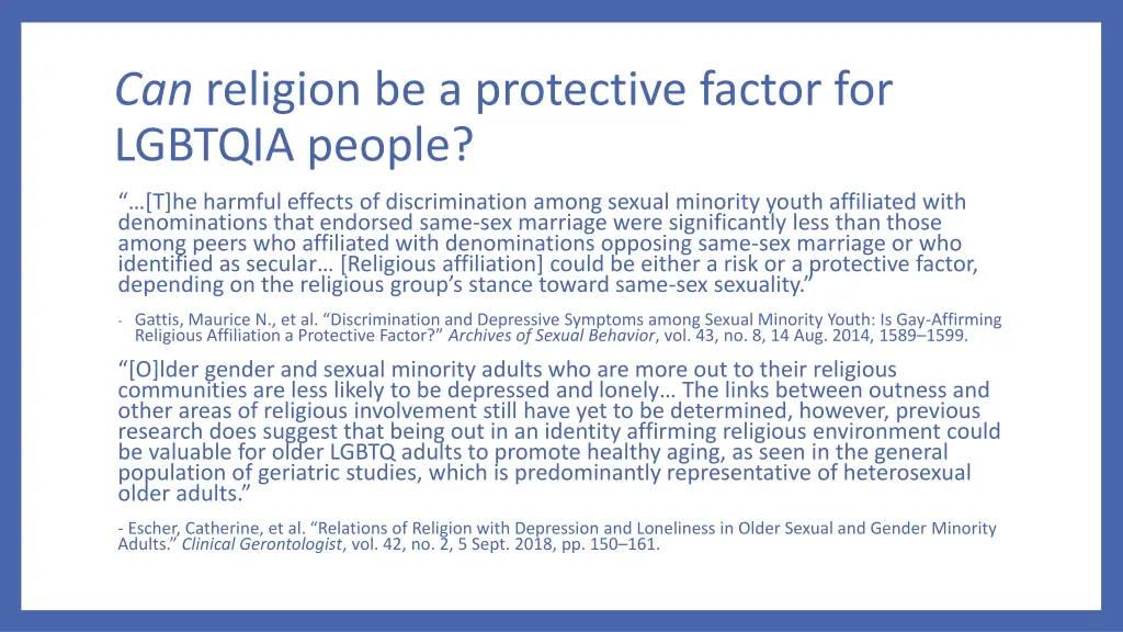 can religion be a protective factor for lgbtqia