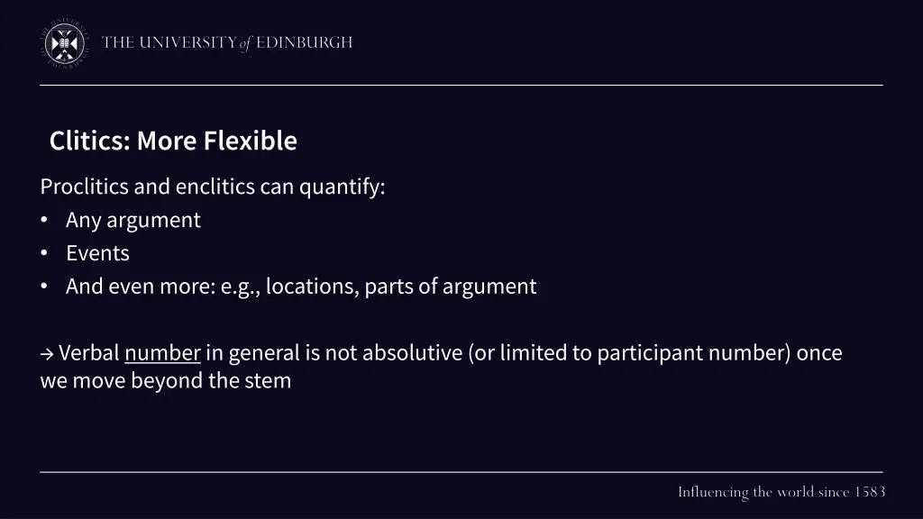 clitics more flexible