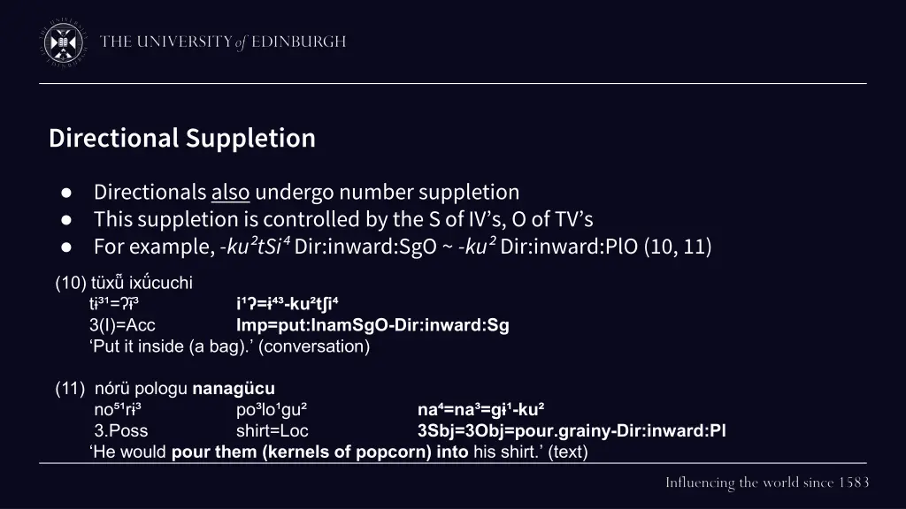 directional suppletion 1