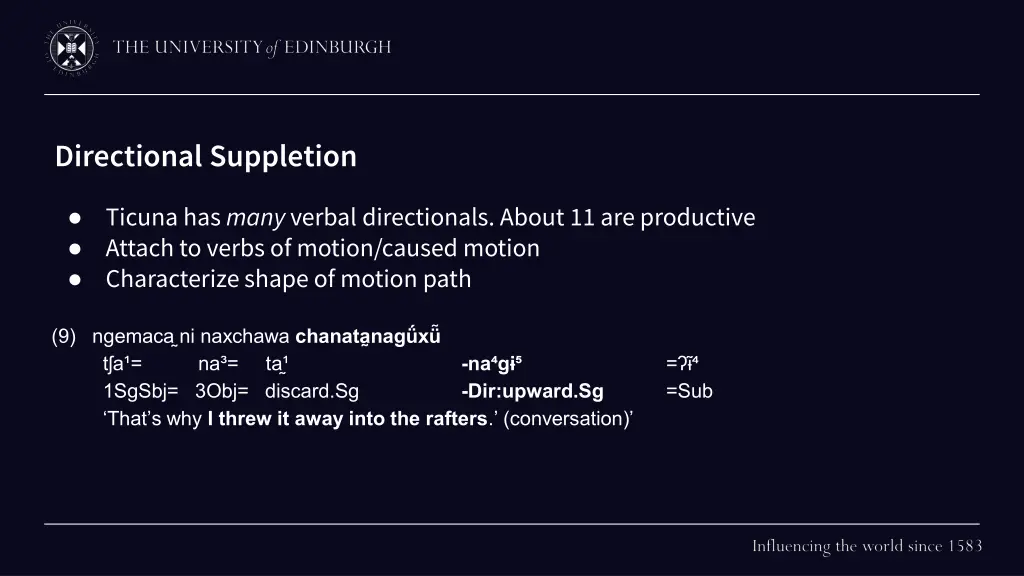 directional suppletion