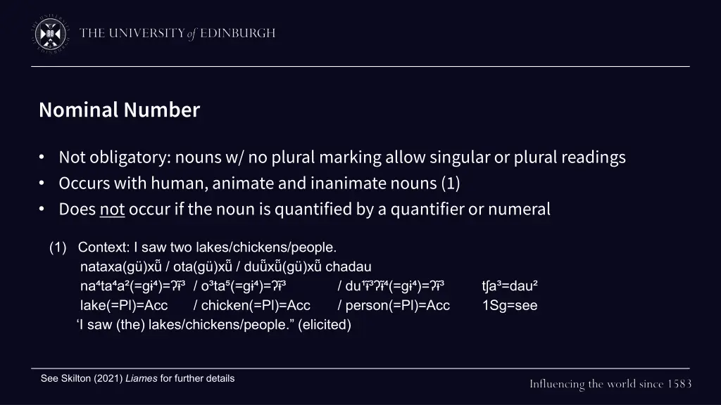 nominal number