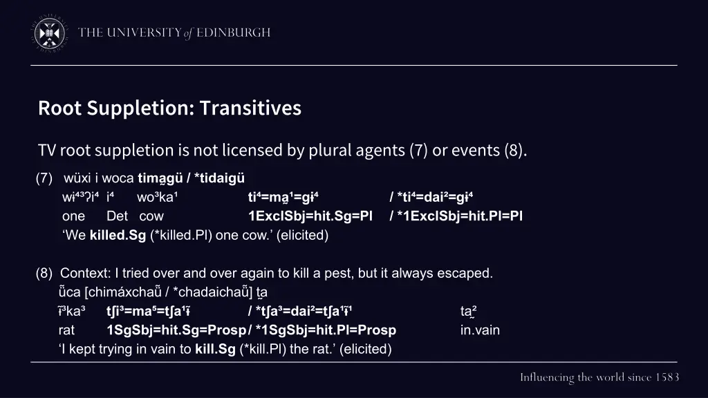 root suppletion transitives 2
