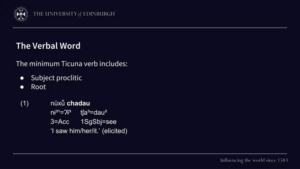 the verbal word 1