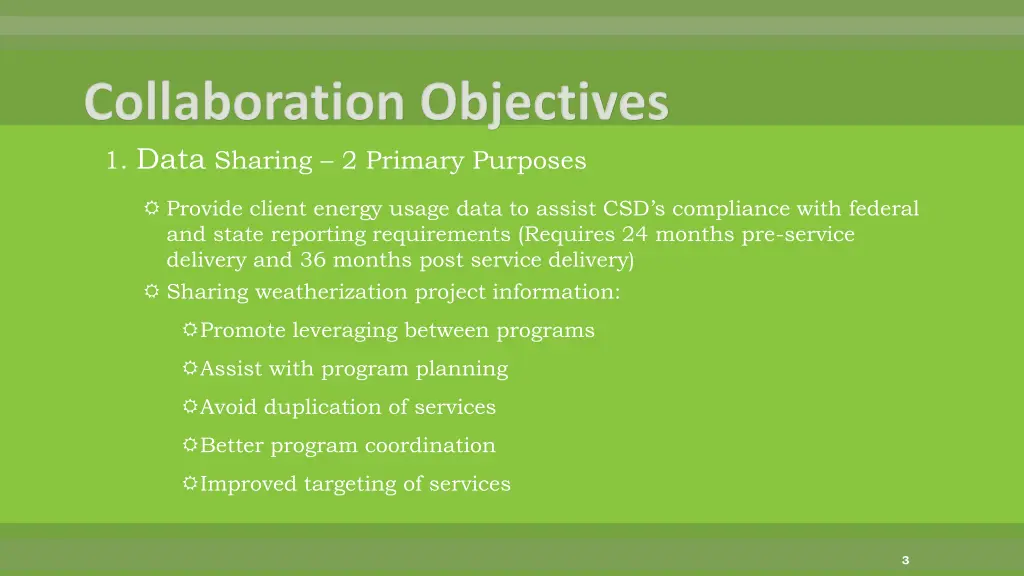 1 data sharing 2 primary purposes