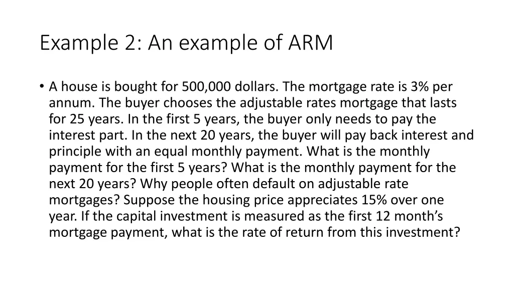 example 2 an example of arm