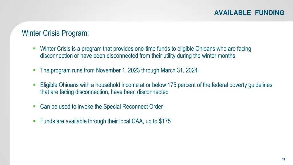 available funding 2