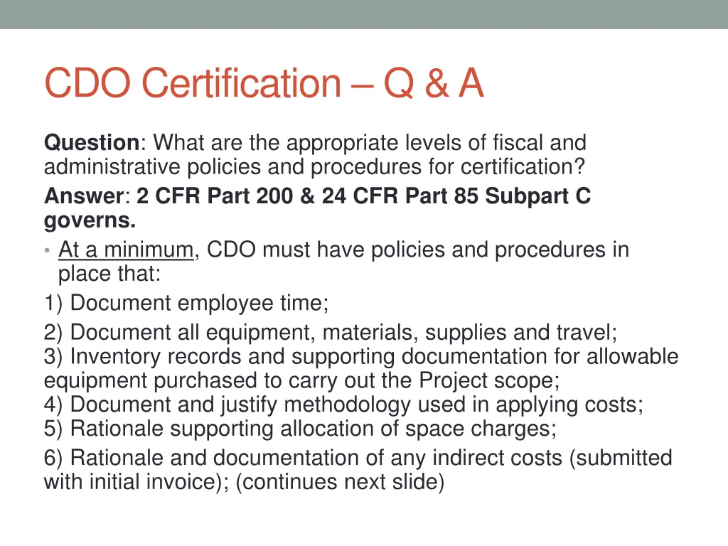 cdo certification q a 1