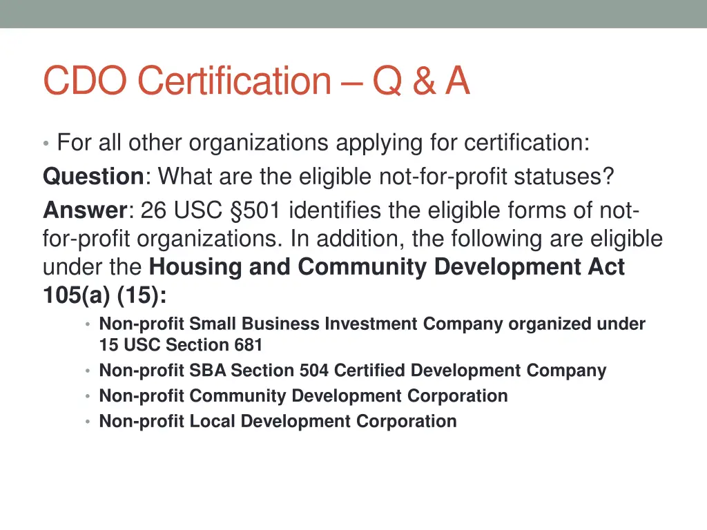 cdo certification q a