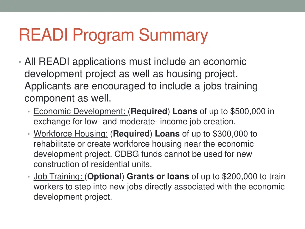 readi program summary 1