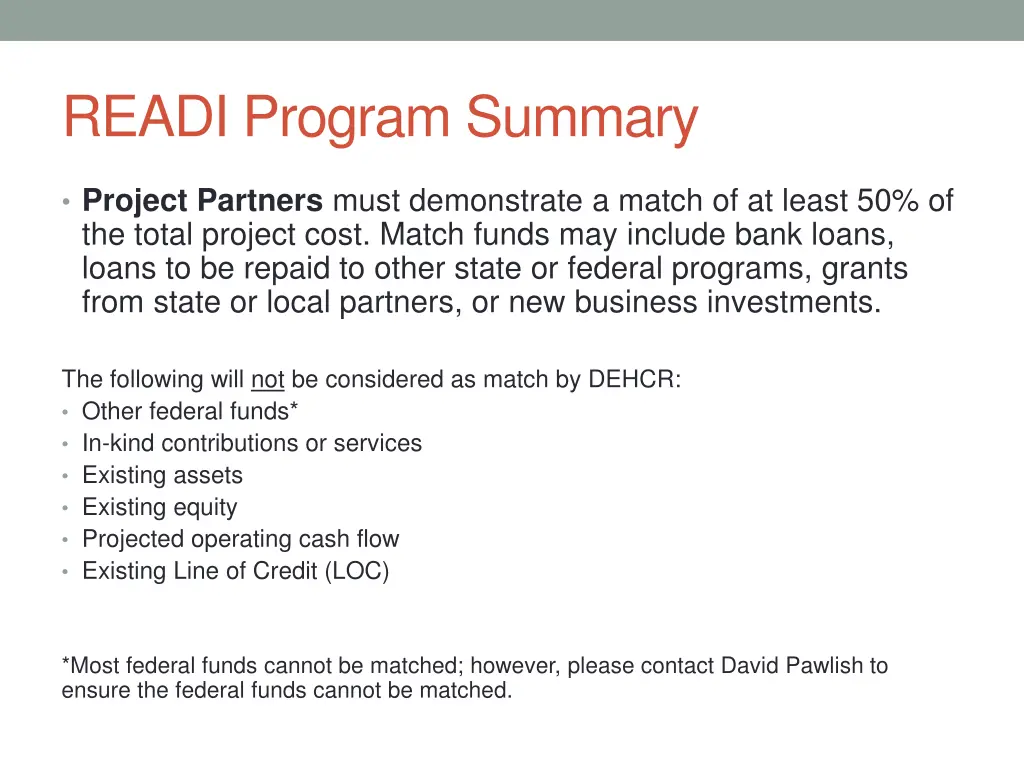 readi program summary 8