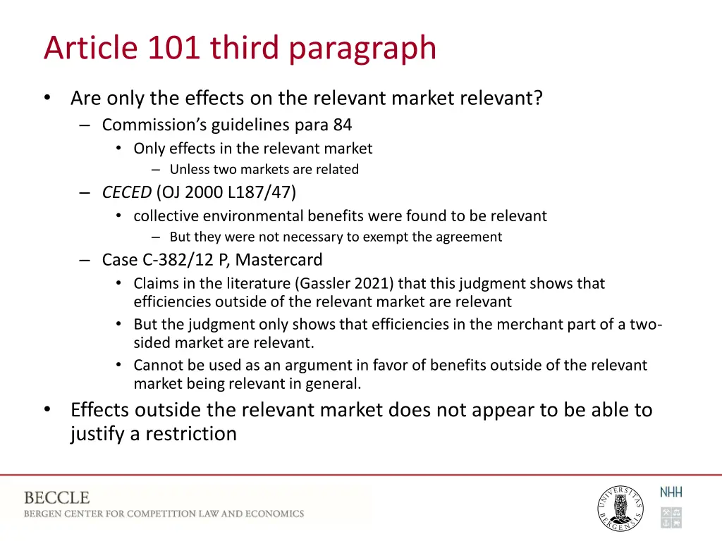 article 101 third paragraph 3