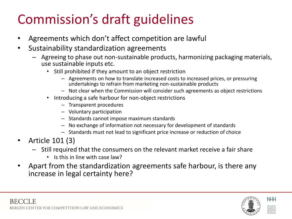 commission s draft guidelines