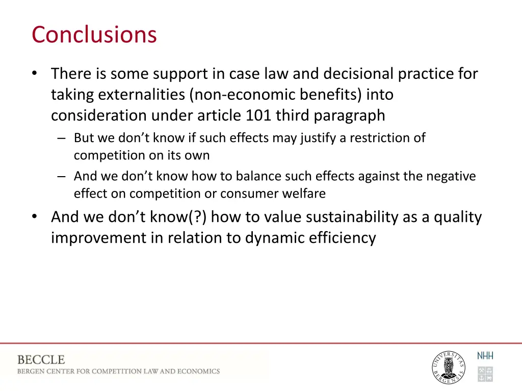 conclusions 1