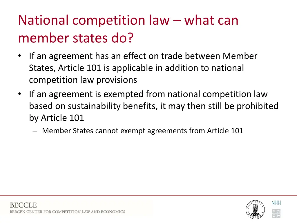 national competition law what can member states